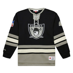 Las Vegas Raiders Mitchell & Ness Heritage NFL Lace-Up Jersey Crew Lifestyle