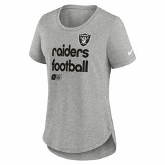 Las Vegas Raiders Nike Triblend Football NFL T-Shirt Gray (Women's) Taass US