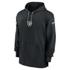 Las Vegas Raiders 2024 NFL On-Field Sideline Nike Jersey Hoodie Black Classic