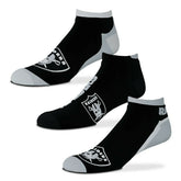 Las Vegas Raiders No Show NFL Socks 3-Pack Taass for sale