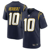 Justin Herbert #10 Los Angeles Chargers Nike Game NFL Football Jersey Navy Taass for sale
