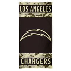 Los Angeles Chargers Camo Spectra NFL Beach Towel Taass US