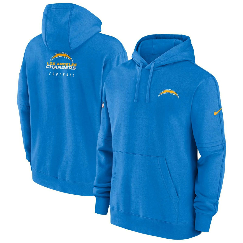 Los Angeles Chargers 2023 NFL Sideline Nike Club Hoodie Blue Lifestyle