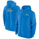 Los Angeles Chargers 2023 NFL Sideline Nike Club Hoodie Blue Lifestyle