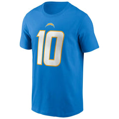 Justin Herbert #10 Los Angeles Chargers Nike Player NFL T-Shirt Blue Taass US