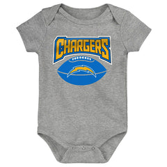 Los Angeles Chargers Game On Creeper NFL Infant Bodysuit Set (3-Piece) Classic
