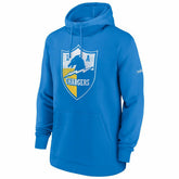 Los Angeles Chargers Classic Throwback Fleece NFL Hoodie Blue Fashion