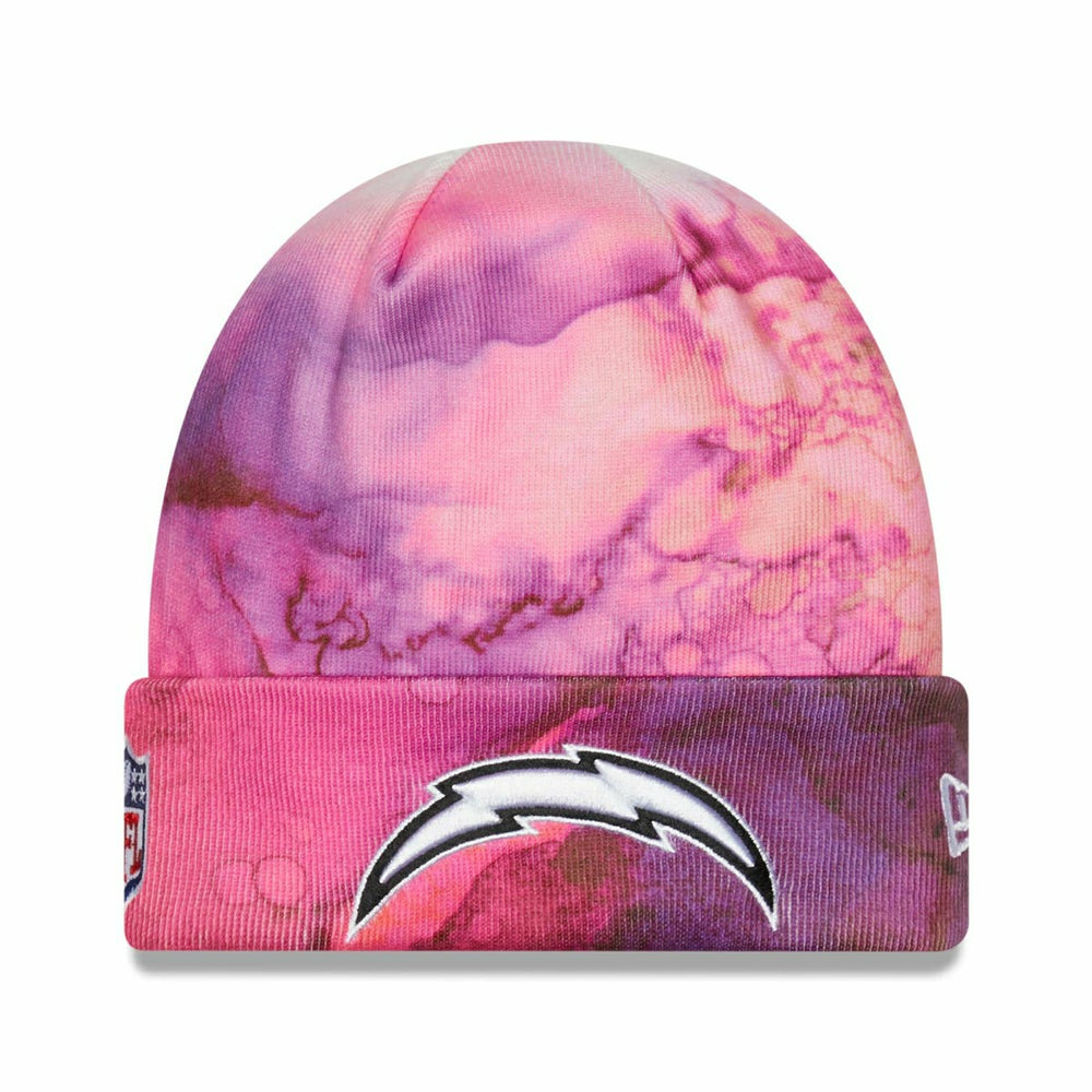 Los Angeles Chargers 2022 NFL On-Field Crucial Catch New Era Knit Hat Ink Dye Taass sale