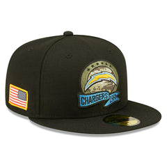 Los Angeles Chargers 2022 NFL On-Field Salute to Service New Era 59FIFTY Fitted Cap Lifestyle