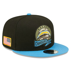 Los Angeles Chargers 2022 NFL On-Field Salute to Service New Era 9FIFTY Snapback Cap Taass sale