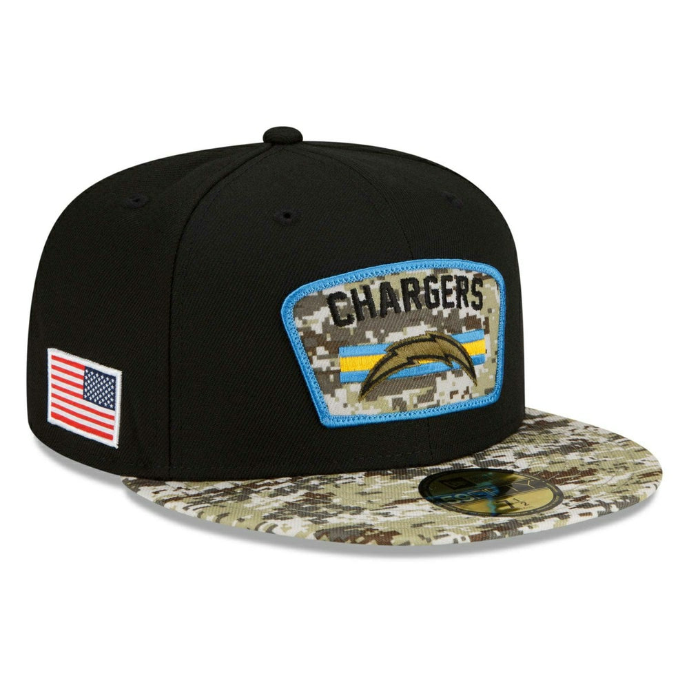 Los Angeles Chargers 2021 NFL On-Field Salute to Service New Era 59FIFTY Fitted Cap Taass sale