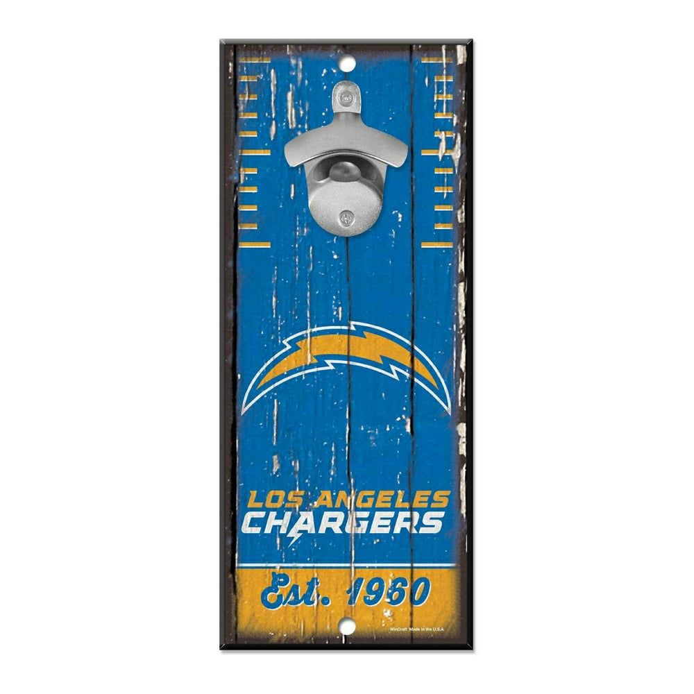 Los Angeles Chargers WinCraft NFL Bottle Opener Sign Fashion
