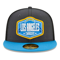 Los Angeles Chargers Official 2021 NFL Draft New Era 59FIFTY Fitted Cap Lifestyle