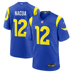 Puka Nacua #12 Los Angeles Rams 2026 Game NFL Jersey Blue Lifestyle