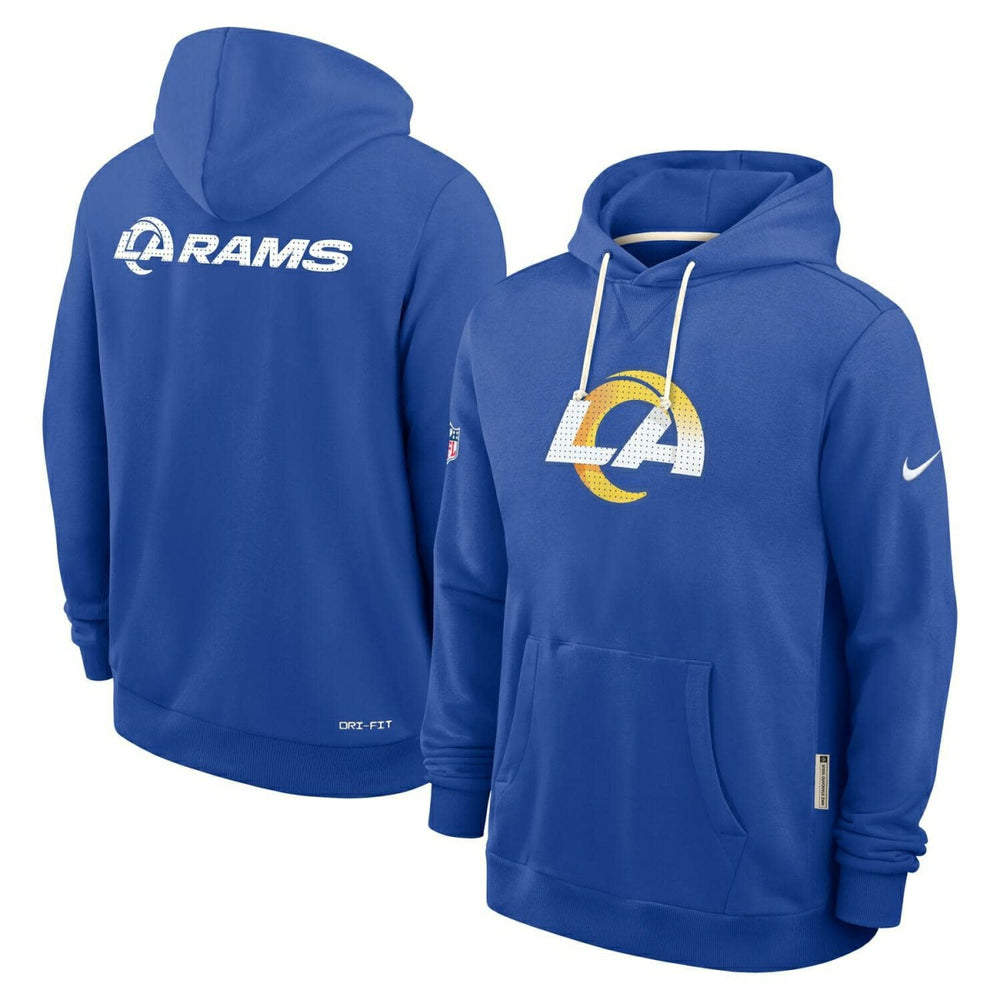 Los Angeles Rams 2025 NFL Sideline Standard Issue Hoodie Blue Fashion