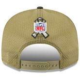 Los Angeles Rams 2025 NFL Salute to Service 9FIFTY Split Panel Trucker Snapback Cap Olive Taass for sale