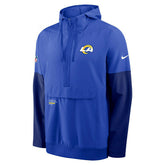 Los Angeles Rams Nike Sideline Half-Zip Anorak NFL Jacke Blue Taass for sale