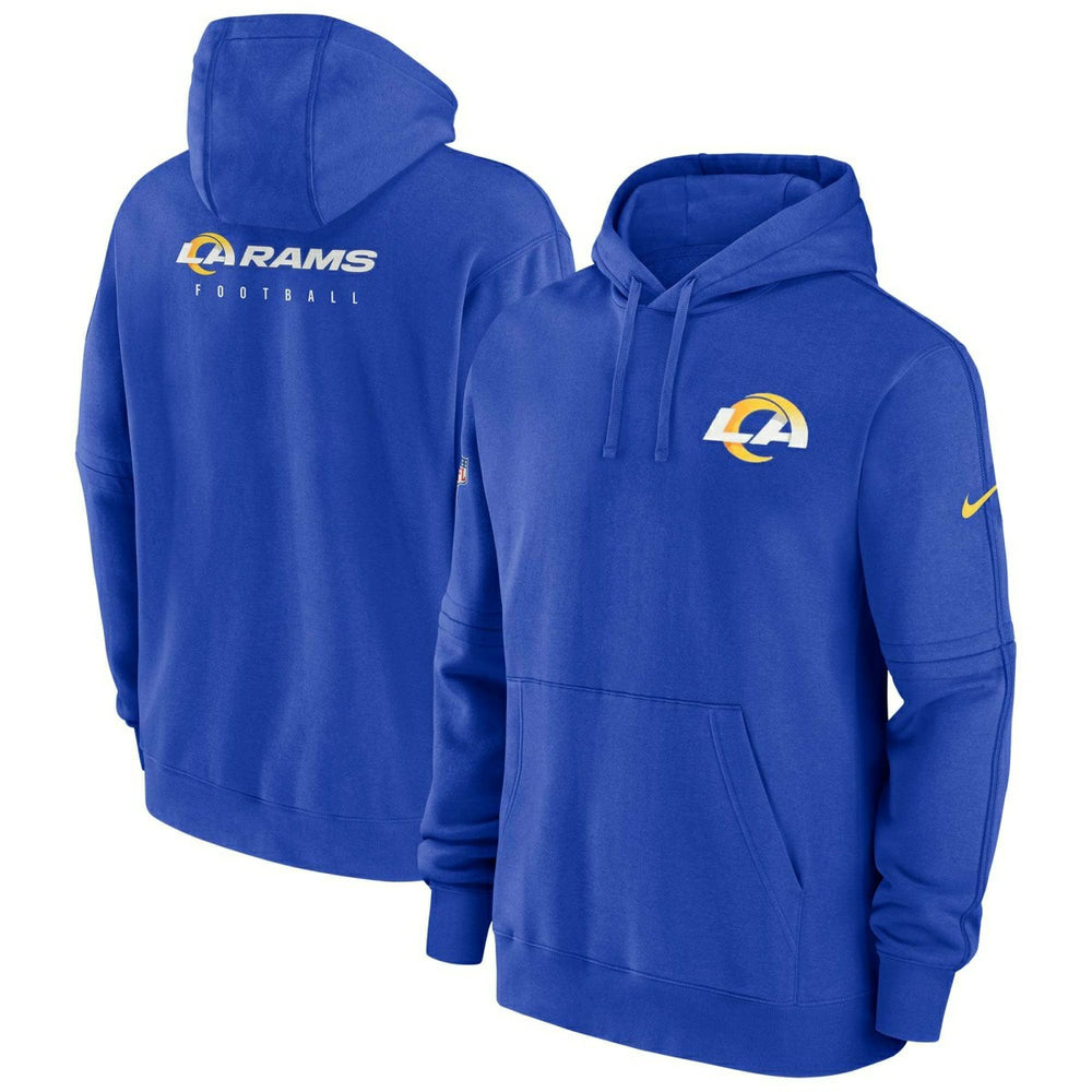 Los Angeles Rams 2023 NFL Sideline Nike Club Hoodie Blue Taass for sale