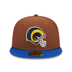 Los Angeles Rams Harvest New Era 59FIFTY Fitted NFL Cap Brown Fashion