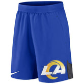 Los Angeles Rams Big Logo Nike Dri-FIT Performance NFL Shorts Blue Classic