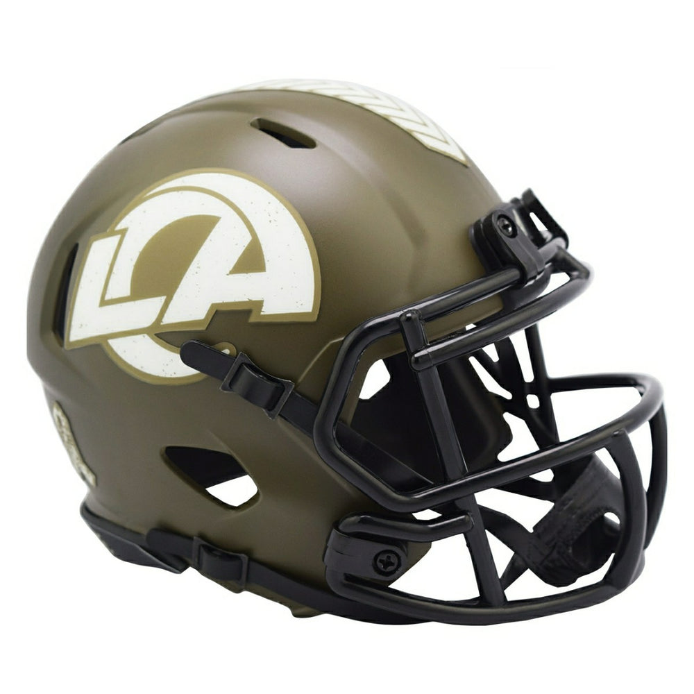 Los Angeles Rams 2022 Salute to Service NFL Speed Mini Helmet Fashion