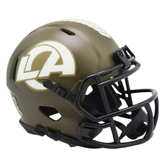 Los Angeles Rams 2022 Salute to Service NFL Speed Mini Helmet Fashion
