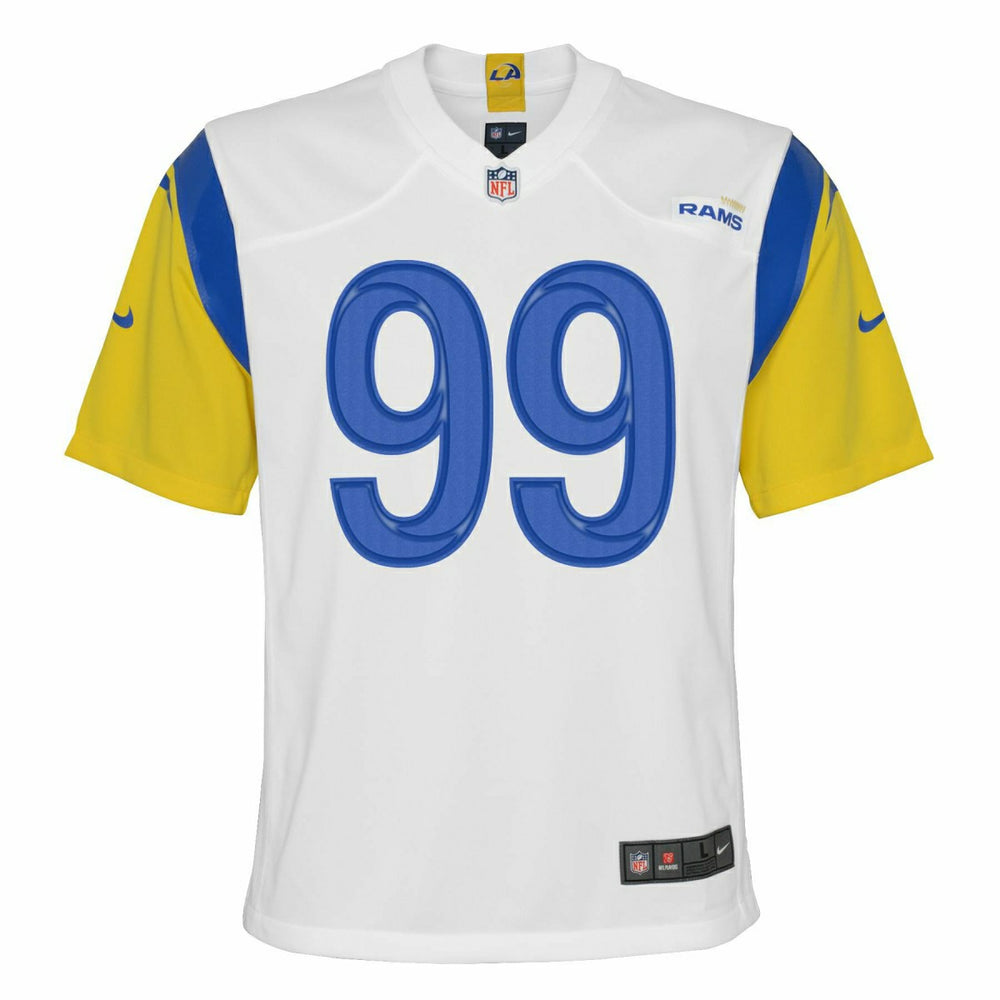 Aaron Donald #99 Los Angeles Rams Alternate Football NFL Jersey White (YOUTH) Taass for sale