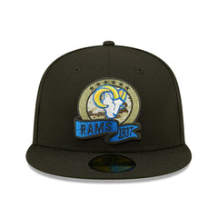 Los Angeles Rams 2022 NFL On-Field Salute to Service New Era 59FIFTY Fitted Cap Classic