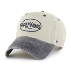 Miami Dolphins '47 Breaking Trail Clean Up Adjustable NHL Cap Natural/Gray Fashion