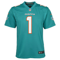 Tua Tagovailoa #1 Miami Dolphins Game NFL Jersey Aqua (YOUTH) Taass US