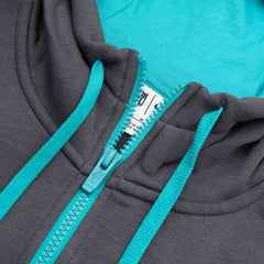Miami Dolphins Playbook NFL Full-Zip Fleece Hoodie Anthracite Fashion