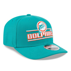 Miami Dolphins Historic Logo NFL Stated 9SEVENTY Stretch-Snap Cap Aqua Taass US