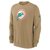 Miami Dolphins Swing Pass NFL Rewind Club Crew Beige Taass sale
