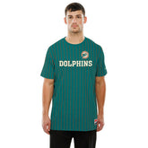 Miami Dolphins Retro Stripe NFL T-Shirt Aqua Taass for sale