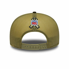 Miami Dolphins 2025 NFL Salute to Service 9FIFTY Split Panel Trucker Snapback Cap Olive Taass for sale