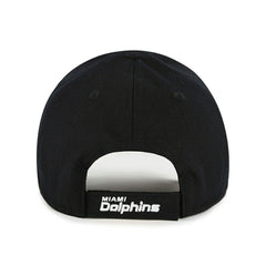 Miami Dolphins Black & White '47 MVP Adjustable NFL Cap Black Lifestyle