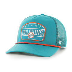 Miami Dolphins Hone Rope '47 Historic Hitch RF Snapback Trucker NFL Cap Aqua Taass for sale