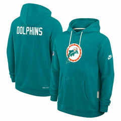 Miami Dolphins 2025 NFL Sideline Nike Vintage Alternate Hoodie Aqua Lifestyle