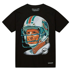Dan MArino Mitchell & Ness Real Big Face NFL Tee Black Taass sale
