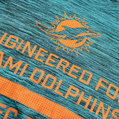 Miami Dolphins 2025 NFL Sideline Nike Velocity Performance Long Sleeve T-Shirt Aqua Taass sale