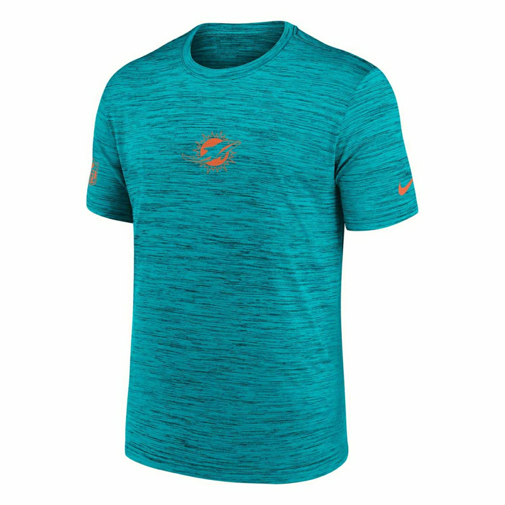 Miami Dolphins 2025 NFL Sideline Nike Velocity Performance T-Shirt Aqua Classic