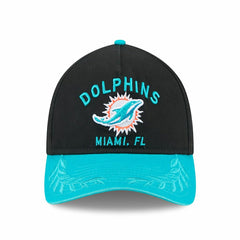Miami Dolphins 2025 NFL Draft 9TWENTY A-Frame Adjustable Cap Black Taass for sale