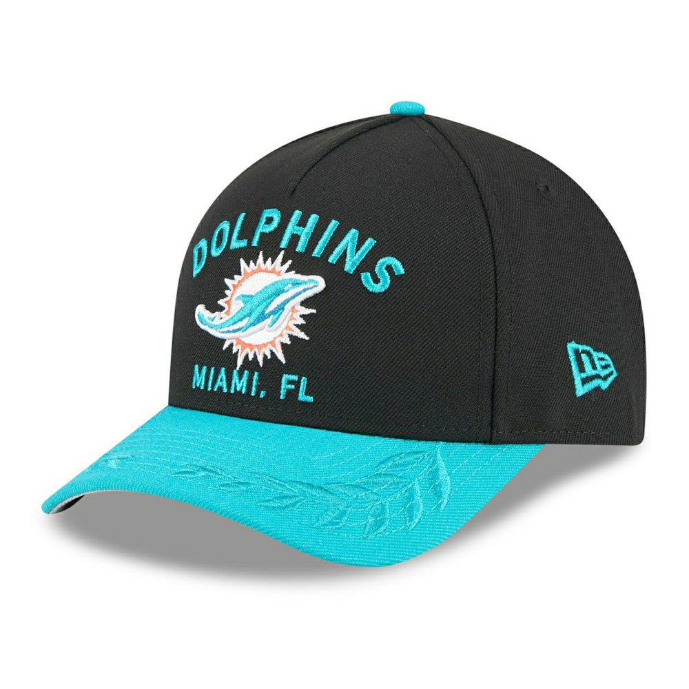 Miami Dolphins 2025 NFL Draft 9FORTY M-Crown A-Frame Snapback Cap Black Taass US