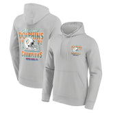 Miami Dolphins 1972 AFC Champions NFL Hoodie Gray Taass US