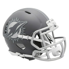 Miami Dolphins Slate Alternate NFL Speed Mini Helmet Fashion