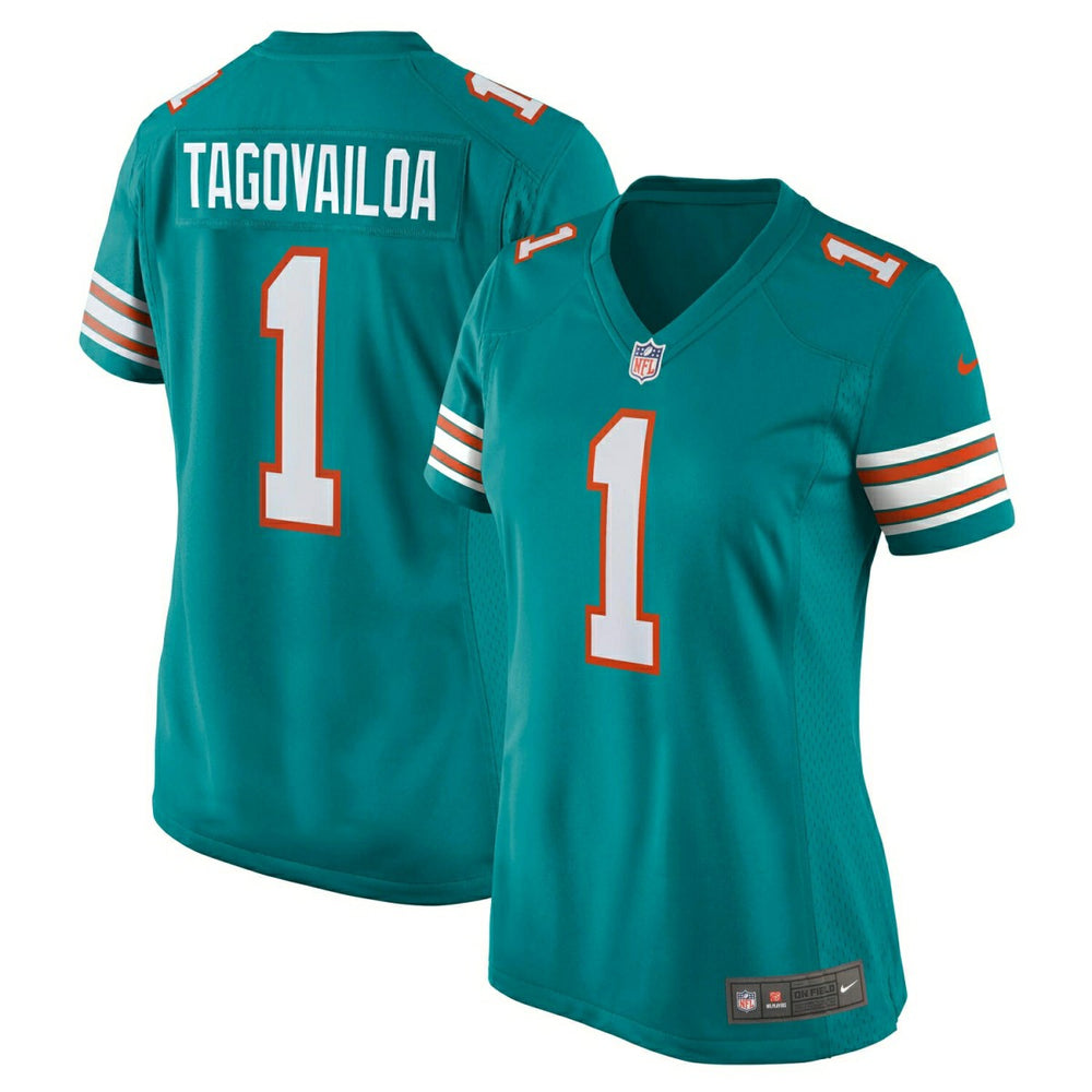 Tua Tagovailoa #1 Miami Dolphins Throwback Nike Game NFL Jersey (WOMEN'S) Classic