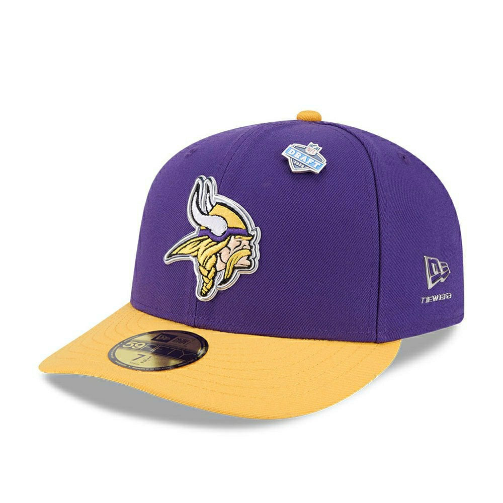 Minnesota Vikings 2026 NFL Draft Pre-Curved 59FIFTY Fitted Cap Taass US