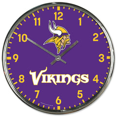 Minnesota Vikings Chrome NFL Team Design Wall Clock Fashion