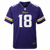 Justin Jefferson #18 Minnesota Vikings Game Football NFL Jersey Purple (YOUTH) Taass sale