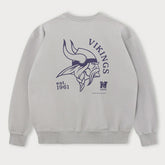 Minnesota Vikings L&L '96 Classics NFL Crew Sweater Gray Taass US